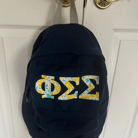 Vintage Gamma Phi Beta American Apparel Black Backpack School College Casual Laptop Backpacks 15.6 Inch School Bag College Backpack Anti  main image 4